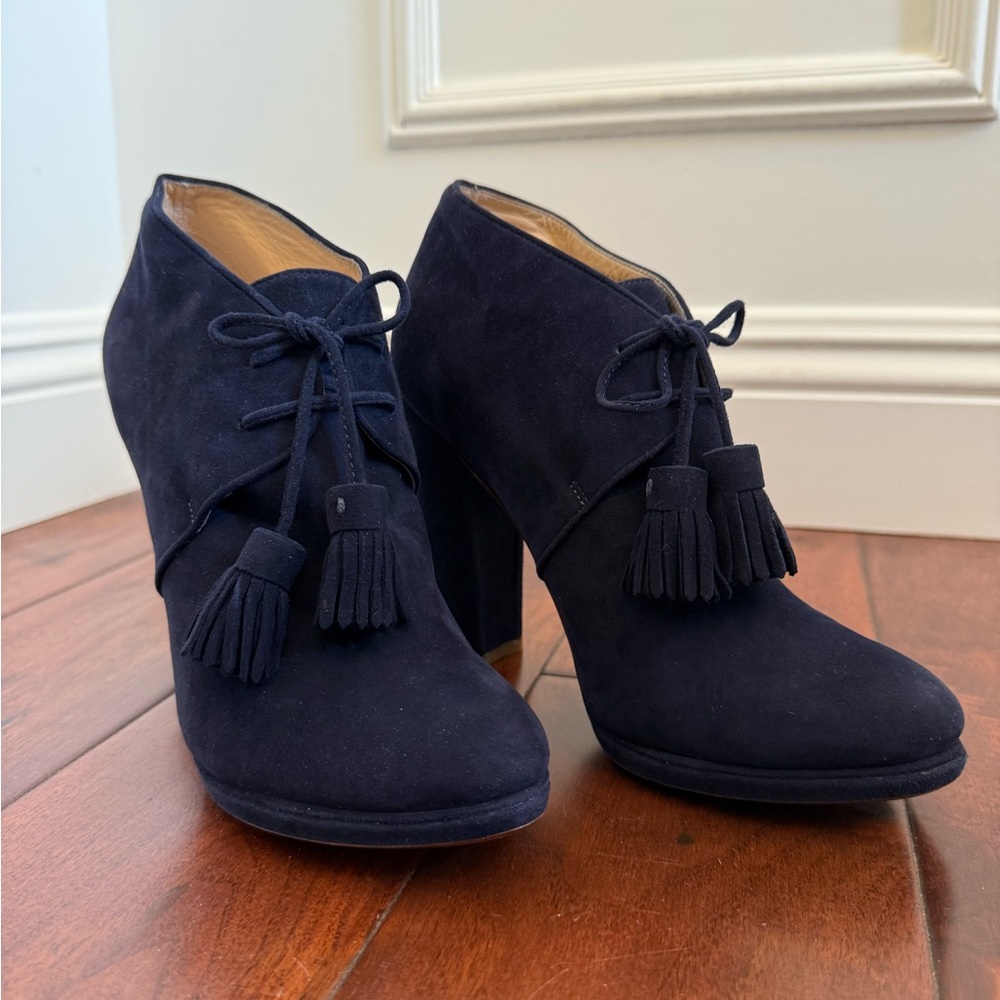 Cole Haan One Tasseled Desert Boot - Blue Suede - Size 8.5